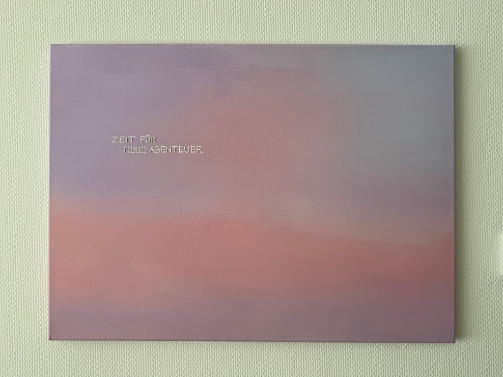 Zeit für neue Abenteuer – Größe 55 x 75 cm