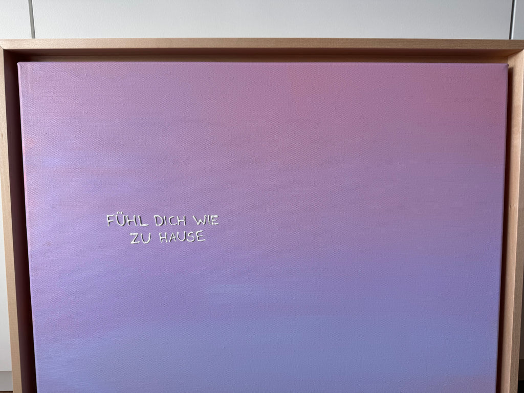 Fühl dich wie zu Hause – Größe 40 x 50 cm